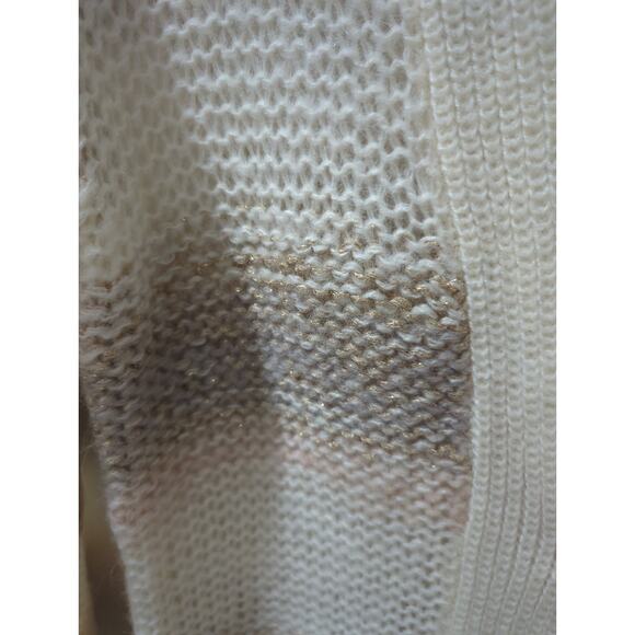 Numph Anthropologie Striped Metallic Cardigan Sweater - Picture 6 of 7